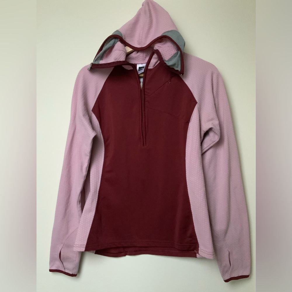 Woman's The North Face Flight Series 1/2 Zip Pullover LARGE Sweatshirt Waffle